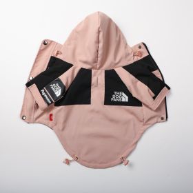Windproof And Rainproof Large Dog Raincoat Pet Shell Jacket (Option: Pink Shell Jacket-M)