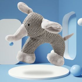 Dog Sounding Toy Bite-resistant Molar Pet Training Item (Option: Gray And White Elephant 25cm-Sounding)