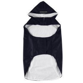 Pet Waterproof Windproof Hood Puppy Raincoat (Option: Black-6L)