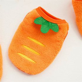 Pet Dog Winter Warm Carrot Clothes (Option: Puppy Orange Carrot-XS)