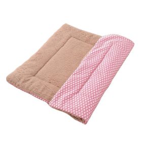 Cathouse Doghouse Mat Pet Supplies (Option: Short Plush Pink-L)
