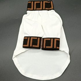 Home Fashion Personality Pet Dog Clothes (Option: White-3XL)