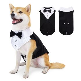 Holiday Wedding Party Dog Clothes (Option: Black-XL)